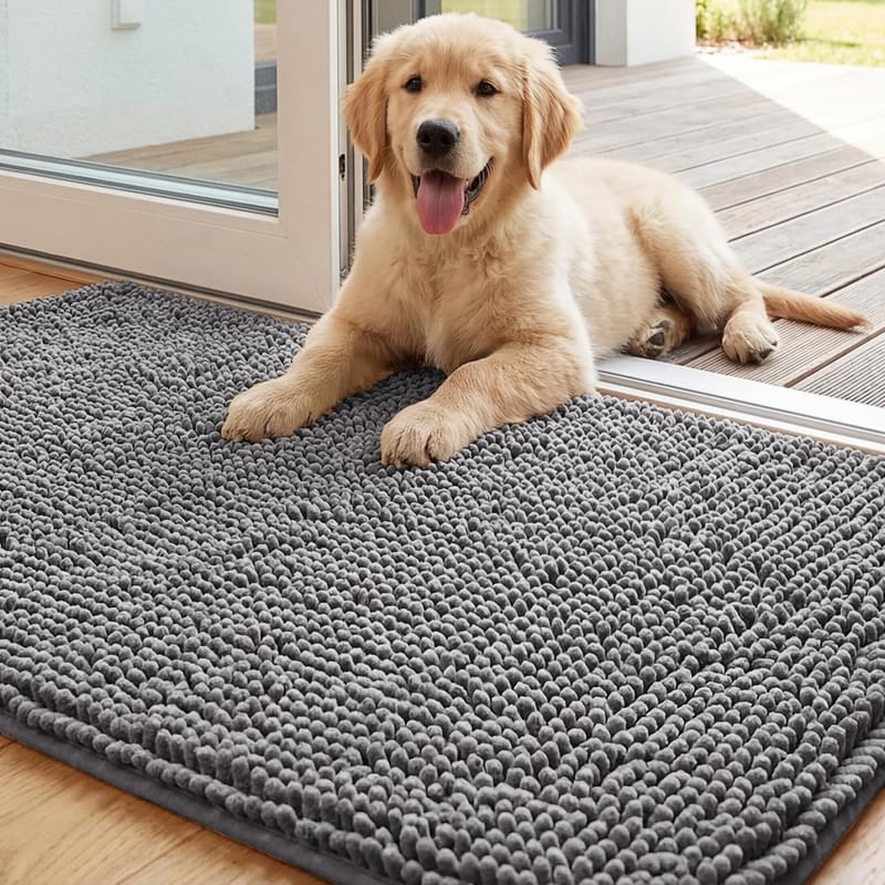 Chenille Door Mat for Dogs