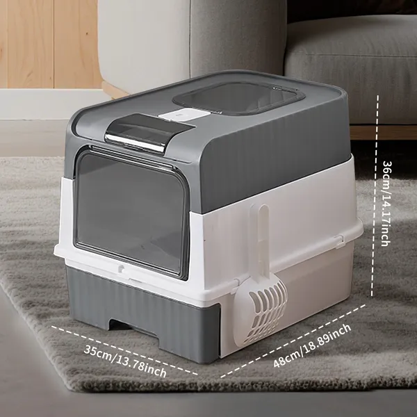 Cube Cat Litter Box With Automatic Cleaning