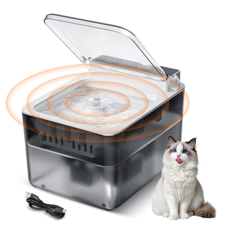 Automatic Pet Water Fountain with Sensing Function