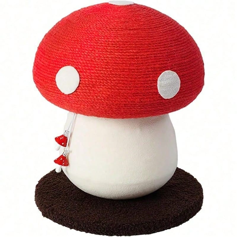 Mushroom-Shaped Sisal Cat Scratching Post
