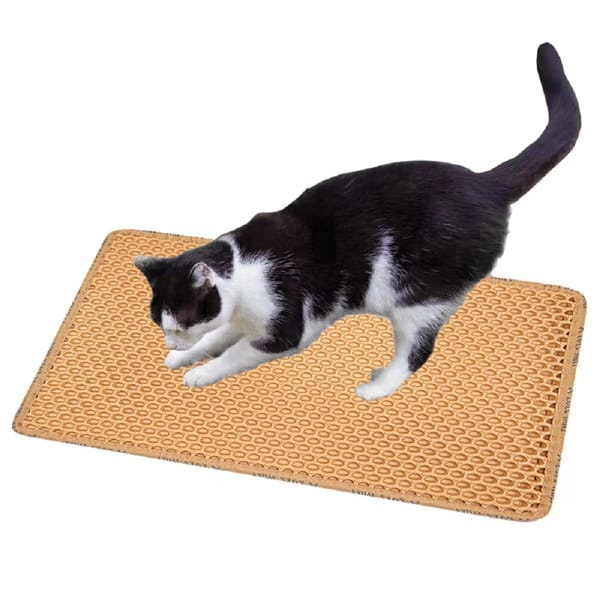 Double-Layer Rice-Shaped Cat Litter Mat