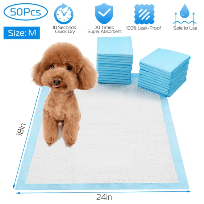 Dog Training Pads, 50-Pack