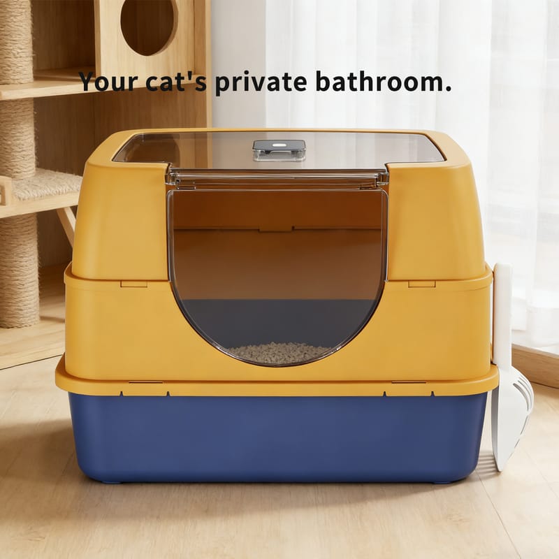 Galaxy Fully Enclosed Cat Litter Box