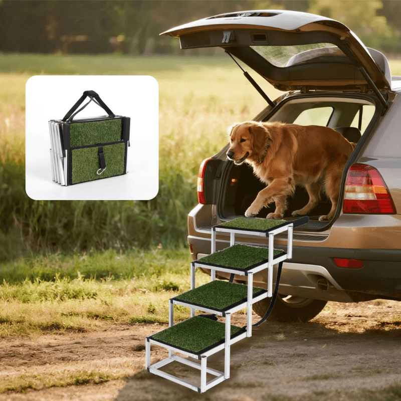 Foldable Dog Car Ramp, Non-Slip, Up to 250 lbs